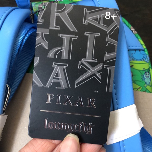 Loungefly Disney Pixar a bugs life green mini backpack kids + adults 8+ NWT - Picture 5 of 9